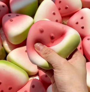 Squishy arbūzas watermelon antistresinis žaislas