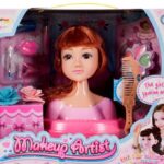 Lėlės galva šukavimui Lėlės galva šukavimui