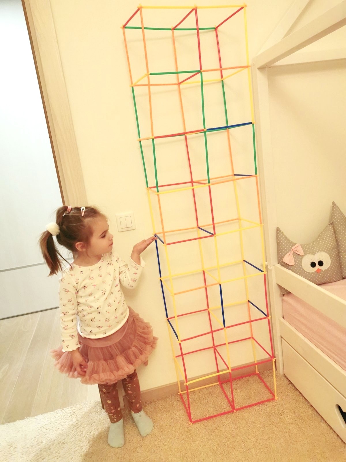 Konstruktorius plastikiniai šiaudeliai 400 detalių Konstruktorius plastikiniai šiaudeliai 400 detalių