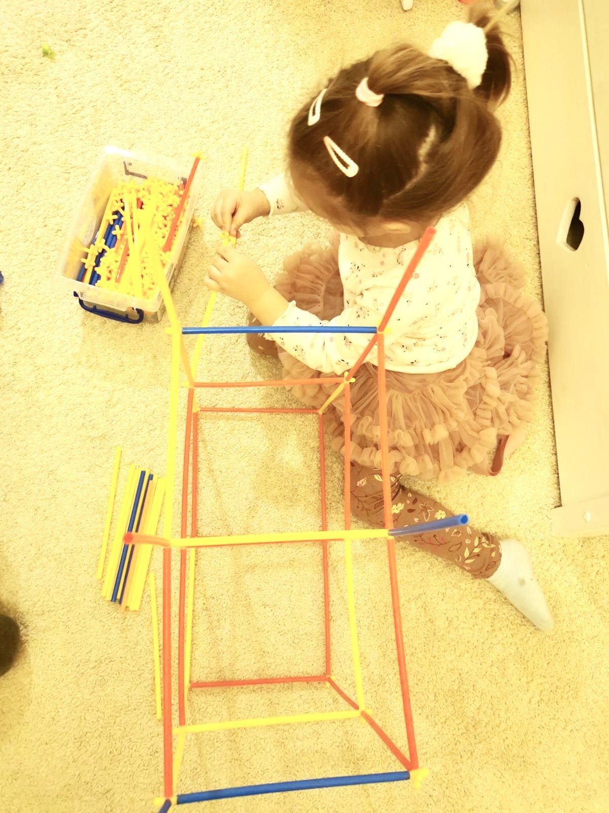 Konstruktorius plastikiniai šiaudeliai 400 detalių Konstruktorius plastikiniai šiaudeliai 400 detalių