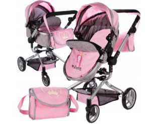 Vežimėlis lėlei 2 in1