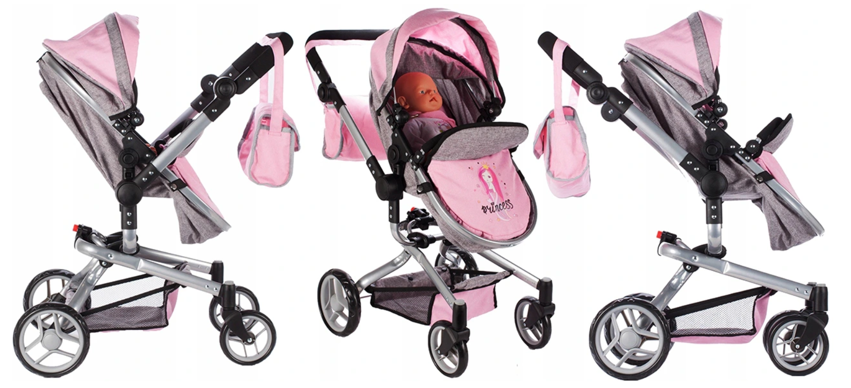 Vežimėlis lėlei 2 in1 Vežimėlis lėlei 2 in1