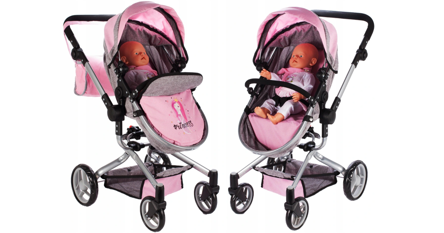 Vežimėlis lėlei 2 in1 Vežimėlis lėlei 2 in1