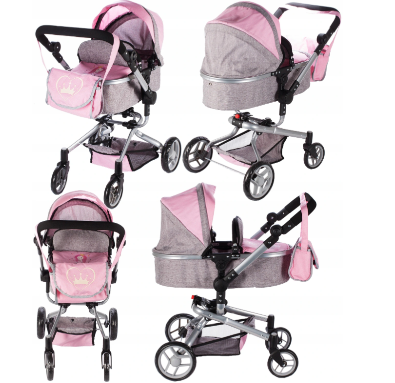 Vežimėlis lėlei 2 in1 Vežimėlis lėlei 2 in1