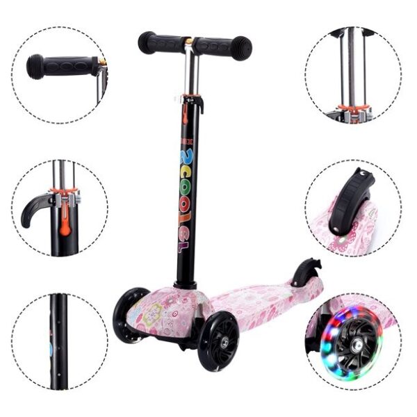 Paspirtukas triratis šviečiantys ratukai Paspirtukas triratis šviečiantys ratukai