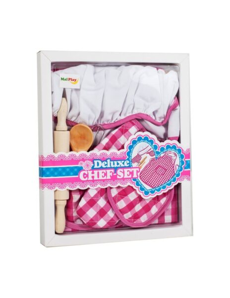 Virėjos rinkinys, prijuostė, virtuvės priedai