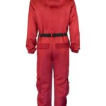 Squid game kostiumas L - XL dydis, plius kaukė, pirštinės, pošalmis ir diržas Squid game kostiumas L - XL dydis, plius kaukė, pirštinės, pošalmis ir diržas