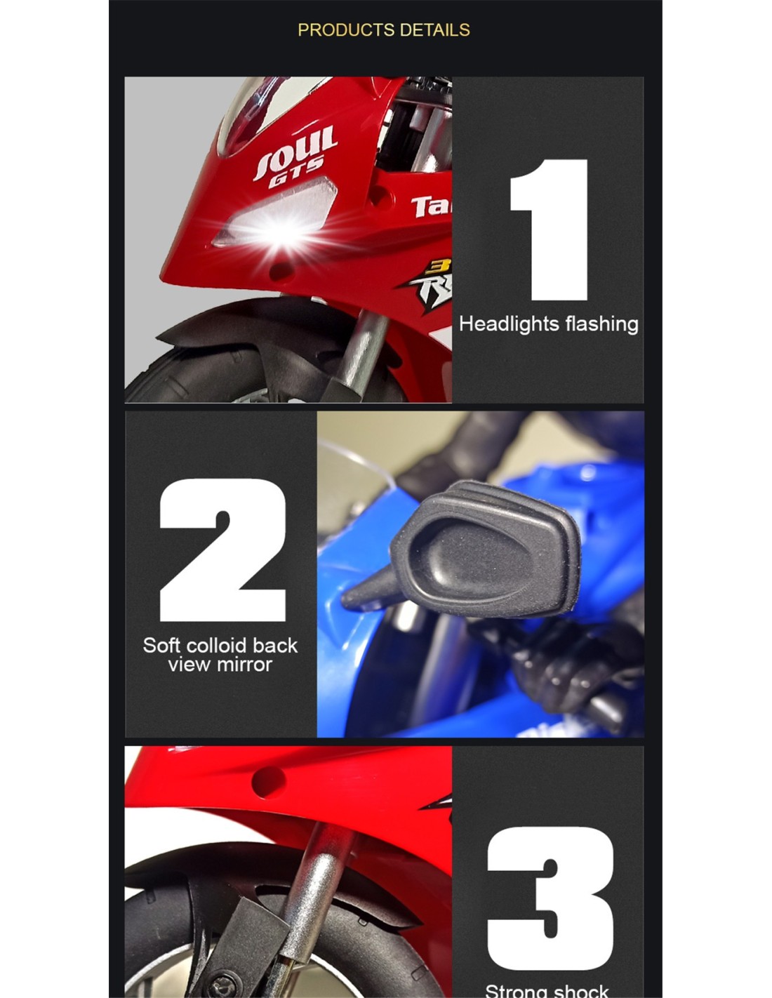 Motociklas su valdymo pultu Motociklas su valdymo pultu