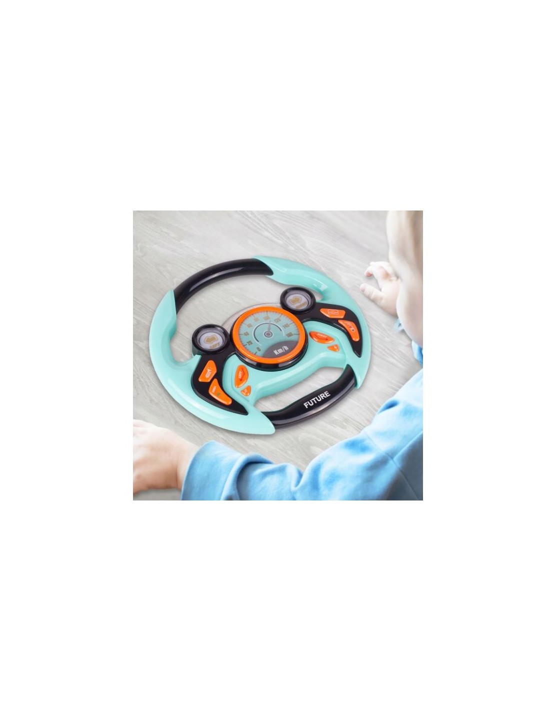 Vairas su šviesos ir garso efektais Vairas su šviesos ir garso efektais