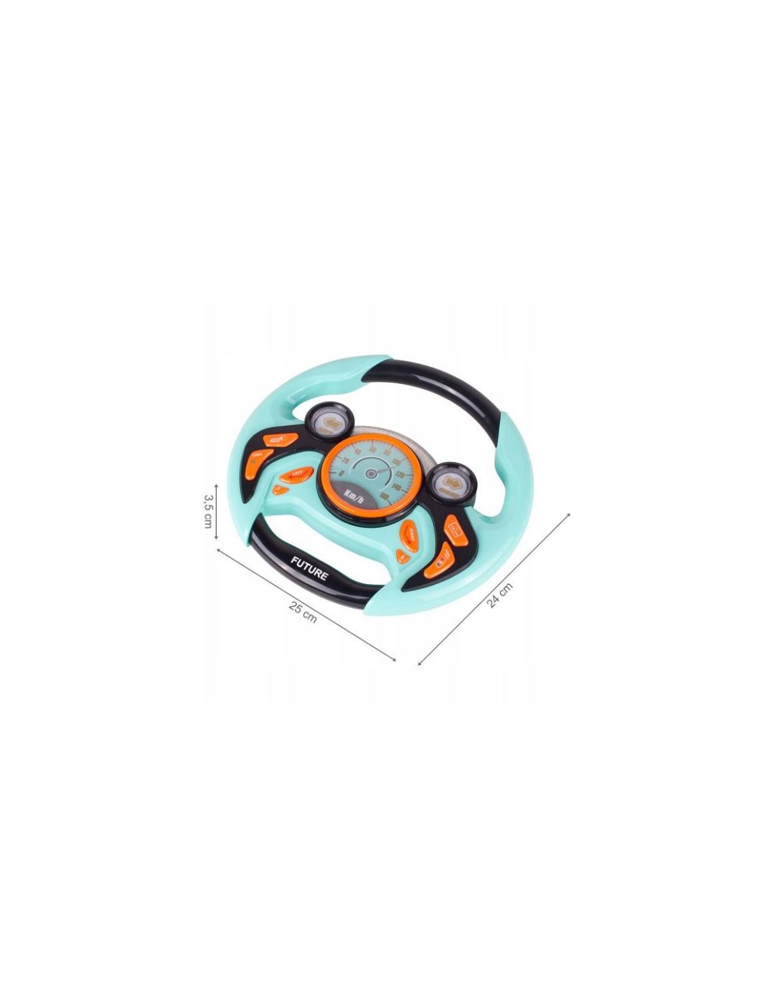 Vairas su šviesos ir garso efektais Vairas su šviesos ir garso efektais