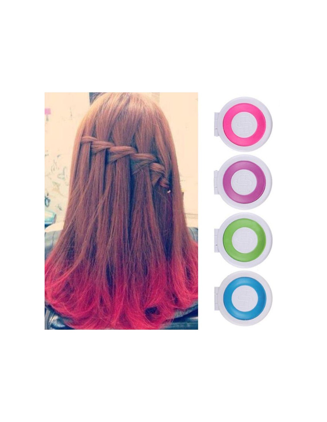 Plaukų kreidelės 4 vnt. rinkinys