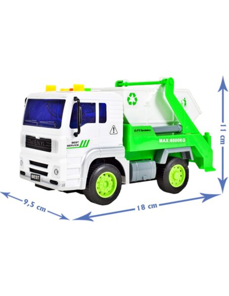 Šiukšlių mašina su garsais Šiukšlių mašina su garsais