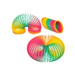 Žaislinė spyruoklė rainbow su šypsenėle