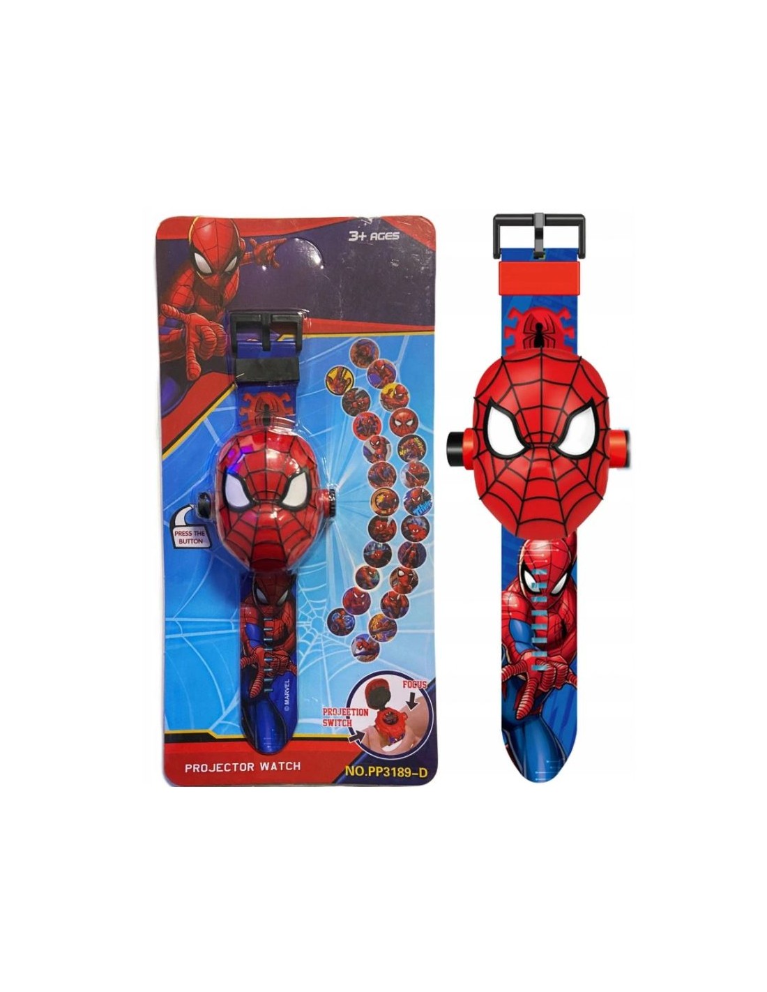Laikrodis su projektoriumi Spiderman Laikrodis su projektoriumi Spiderman