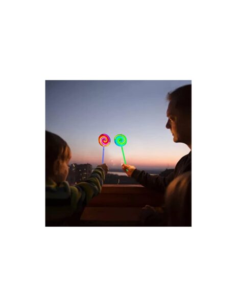 Šviečiančių lazdelių rinkinys lollipop Šviečiančių lazdelių rinkinys lollipop