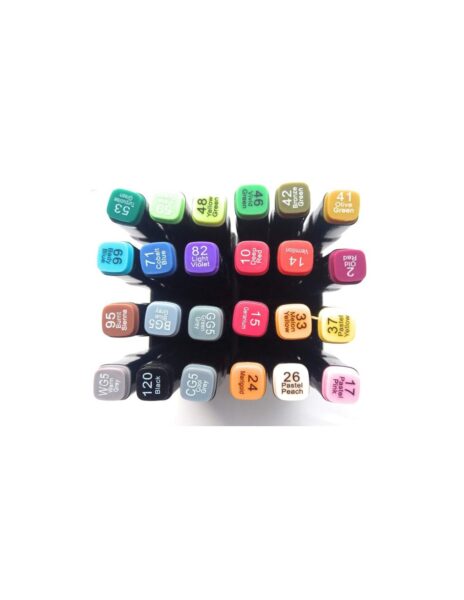 Dvipusiai markeriai flomasteriai 24 vnt. Dvipusiai markeriai flomasteriai 24 vnt.