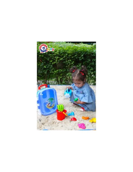Smėlio žaislų rinkinys lagamine Smėlio žaislų rinkinys lagamine