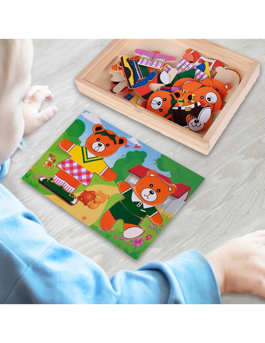 Dėlionė Aprenk meškutį 36 detalės Dėlionė Aprenk meškutį 36 detalės