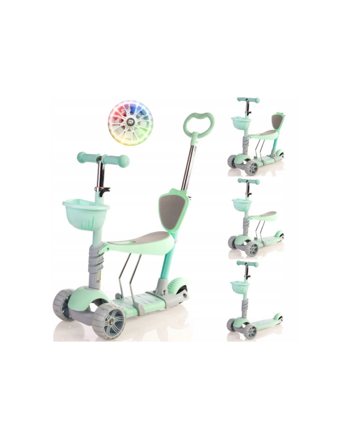 Paspirtukas trys ratai su stūmimo rankena Paspirtukas trys ratai su stūmimo rankena