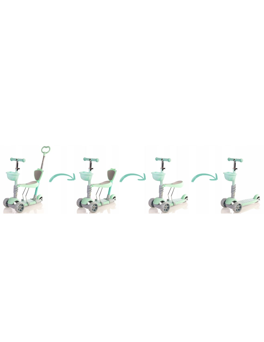 Paspirtukas trys ratai su stūmimo rankena Paspirtukas trys ratai su stūmimo rankena