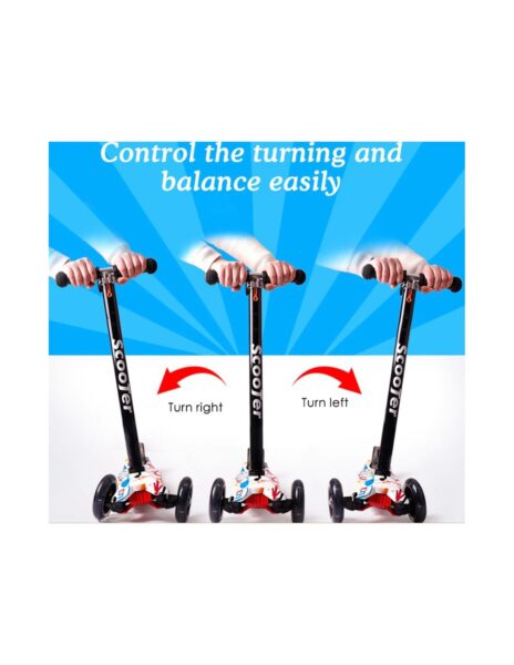 Paspirtukas trys ratai šviečiantys