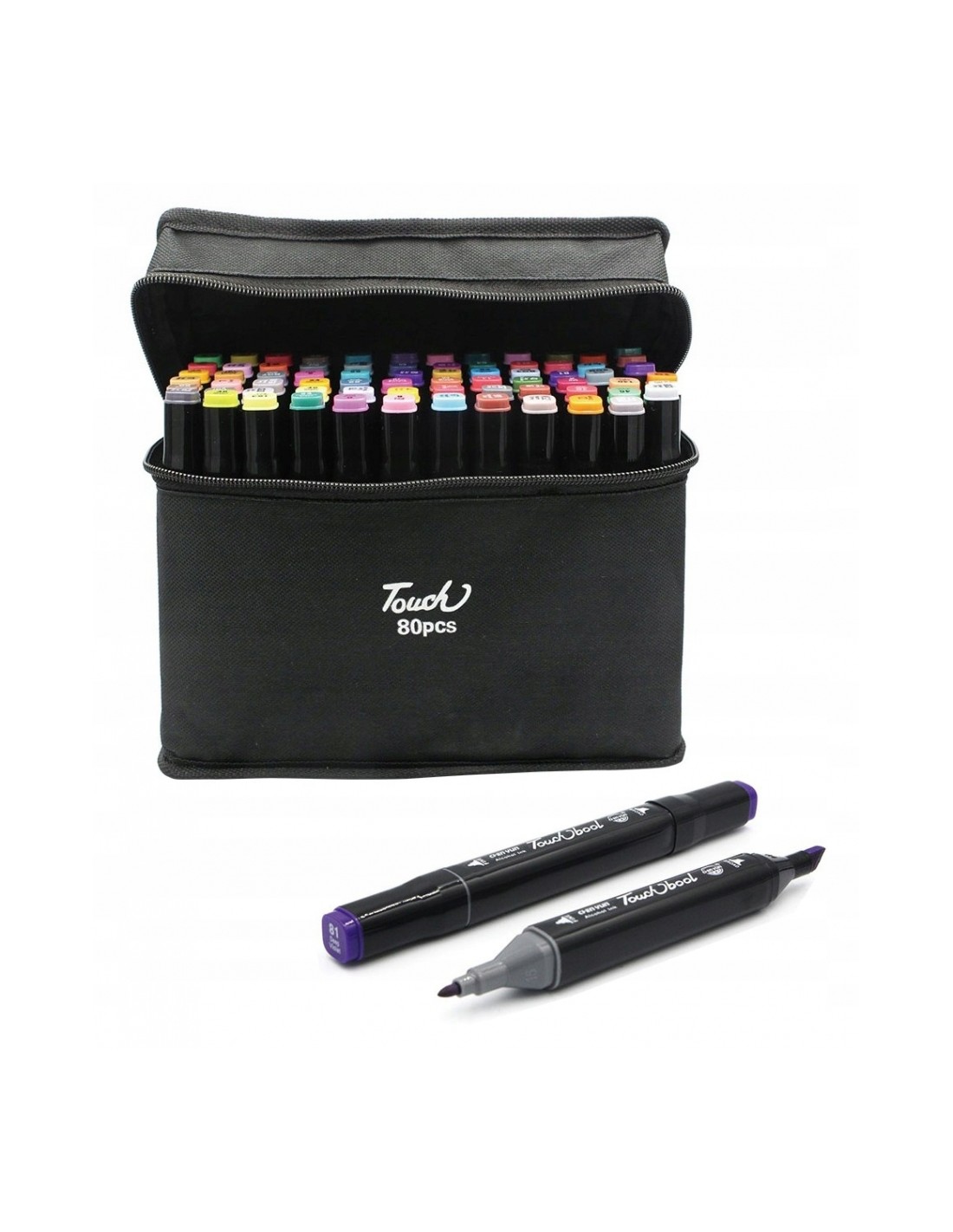 Dvipusiai markeriai flomasteriai 80 vnt. Dvipusiai markeriai flomasteriai 80 vnt.