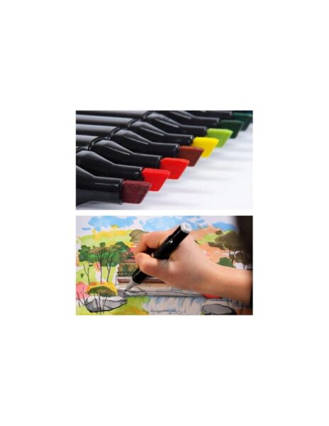 Dvipusiai markeriai flomasteriai 36 vnt. Dvipusiai markeriai flomasteriai 36 vnt.