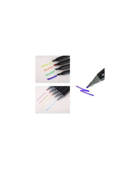 Dvipusiai markeriai flomasteriai 36 vnt. Dvipusiai markeriai flomasteriai 36 vnt.