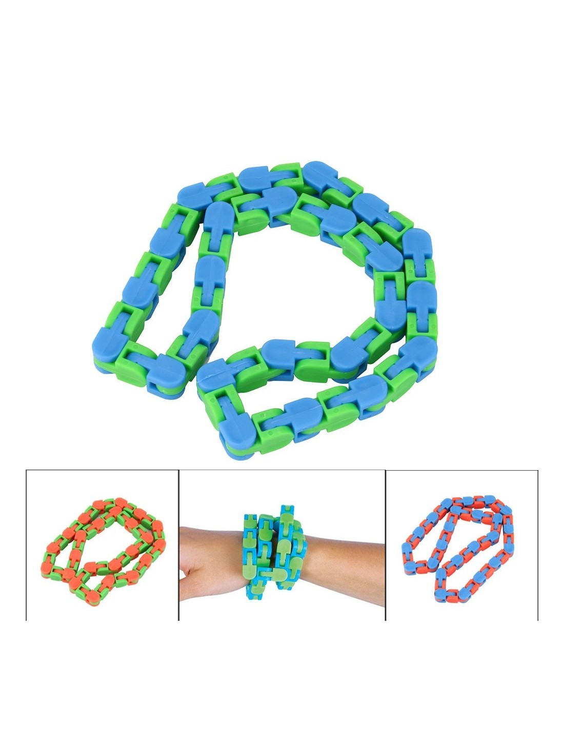 Fidget gyvatėlė antistresinė rinkinys 3vnt.