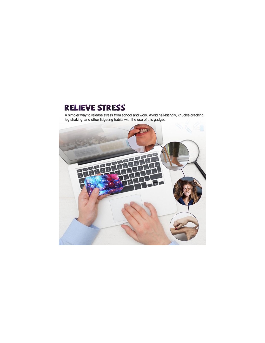 Fidget kubas infinity rinkinys 3 vnt. Fidget kubas infinity rinkinys 3 vnt.