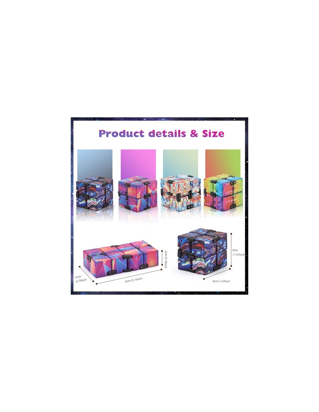 Fidget kubas infinity rinkinys 3 vnt. Fidget kubas infinity rinkinys 3 vnt.