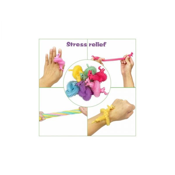 Antistresinės virvutės vienaragiai 6 vnt. Antistresinės virvutės vienaragiai 6 vnt.