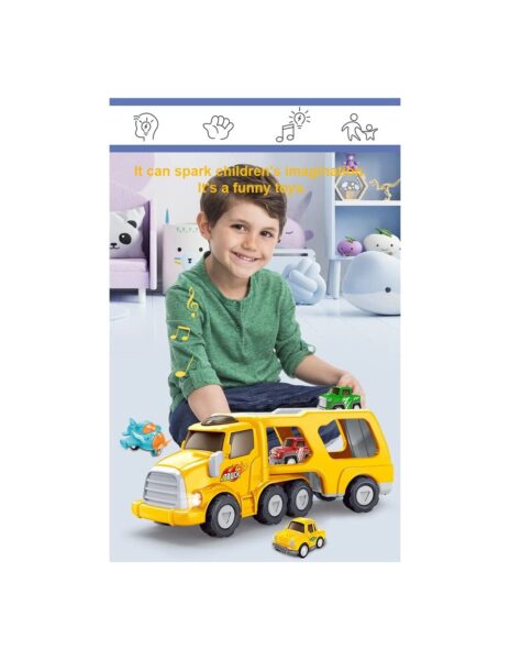 Vilkikas su mašinėlėmis ir lėktuvu Vilkikas su mašinėlėmis ir lėktuvu