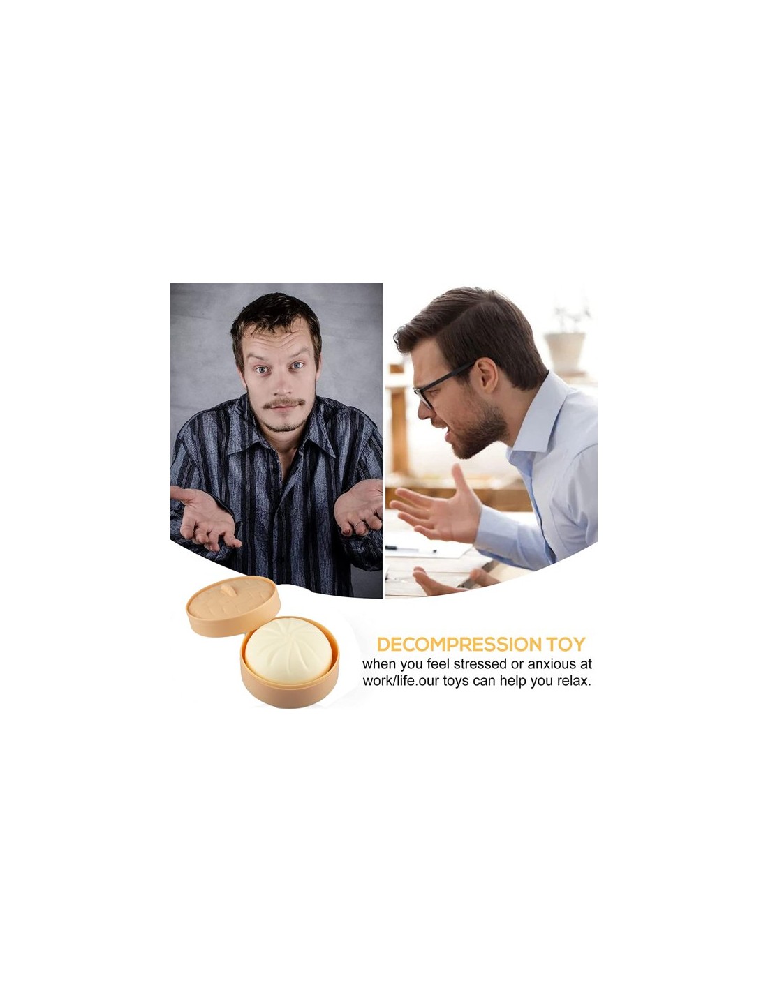Suspaudžiamas fidget antistresinis kamuoliukas Suspaudžiamas fidget antistresinis kamuoliukas