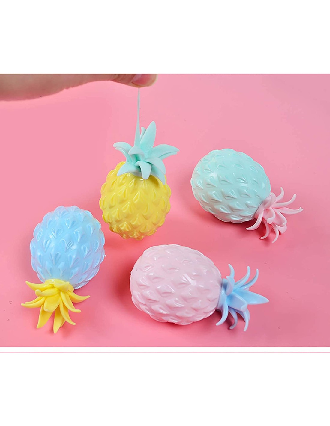 Minkomas antistresinis žaislas ananasas 4 vnt. Minkomas antistresinis žaislas ananasas 4 vnt.