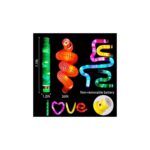 Šlanga/vamzdis fidget pop led šviečianti 6 vnt, Šlanga/vamzdis fidget pop led šviečianti 6 vnt,