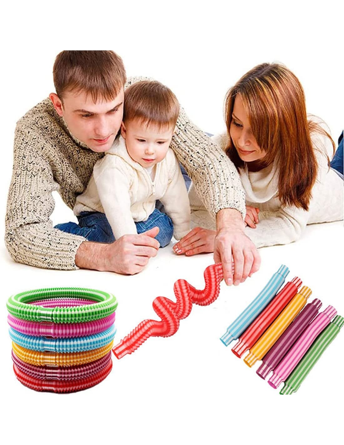 Šlanga/vamzdis fidget pop 12 vnt. Šlanga/vamzdis fidget pop 12 vnt.