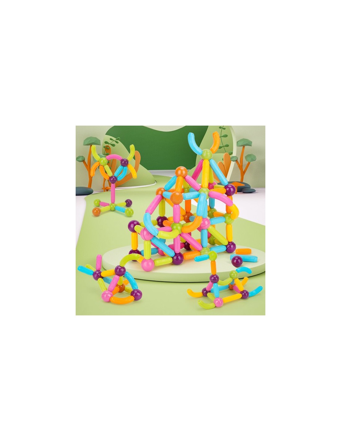 Magnetinis konstruktorius 28 didelės detalės Magnetinis konstruktorius 28 didelės detalės