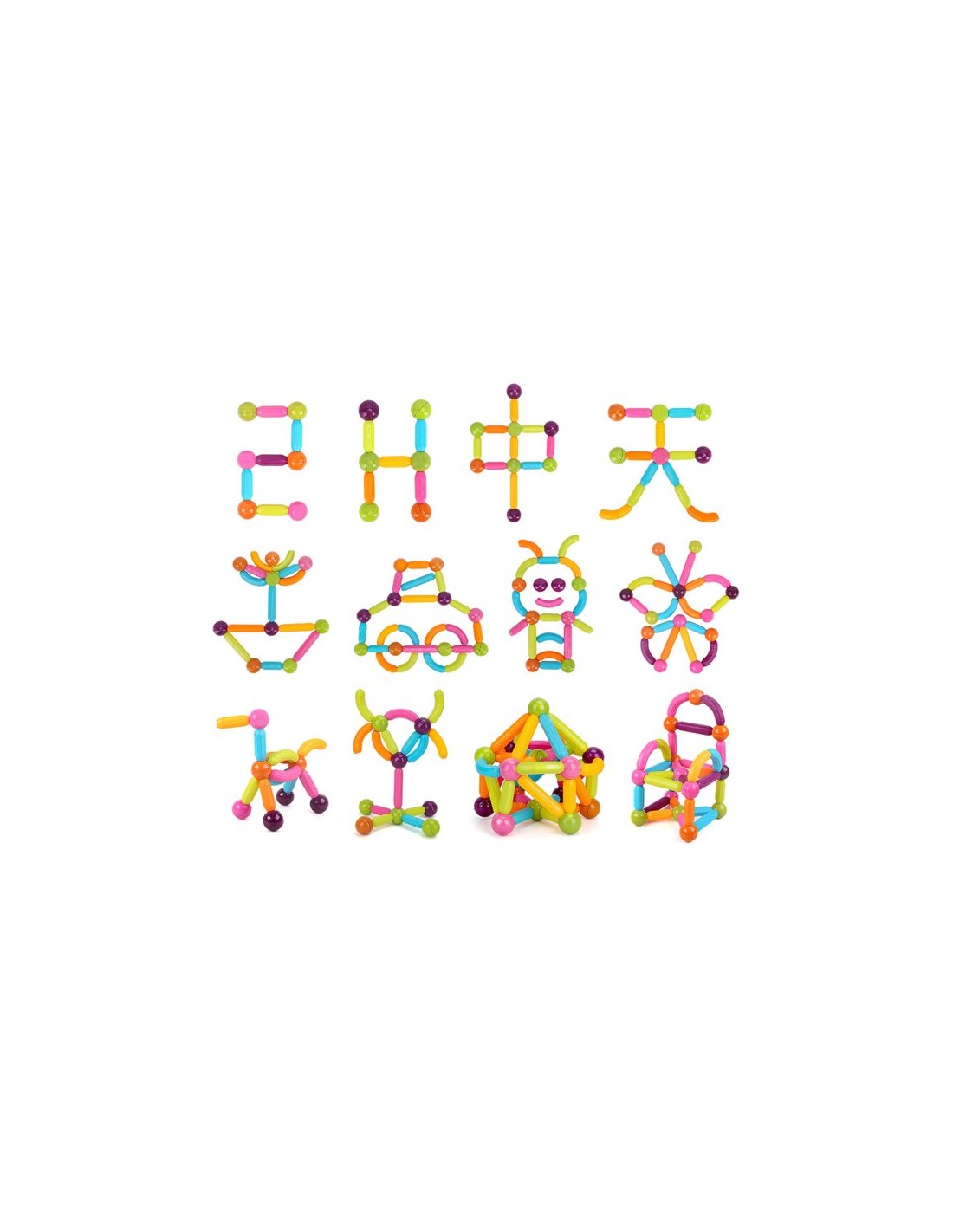 Magnetinis konstruktorius 28 didelės detalės Magnetinis konstruktorius 28 didelės detalės