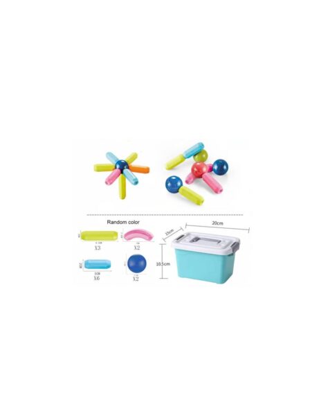 Magnetinis konstruktorius 28 didelės detalės Magnetinis konstruktorius 28 didelės detalės