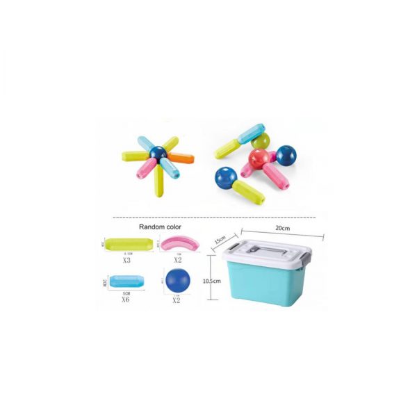 Magnetinis konstruktorius 28 didelės detalės Magnetinis konstruktorius 28 didelės detalės