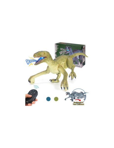 Dinozauras Velociraptor su valdymo pultu, garso ir šviesos efektais