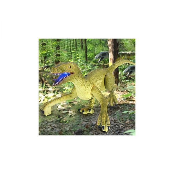 Dinozauras Velociraptor su valdymo pultu, garso ir šviesos efektais