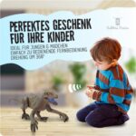 Dinozauras Velociraptor su valdymo pultu, garso ir šviesos efektais Dinozauras Velociraptor su valdymo pultu, garso ir šviesos efektais