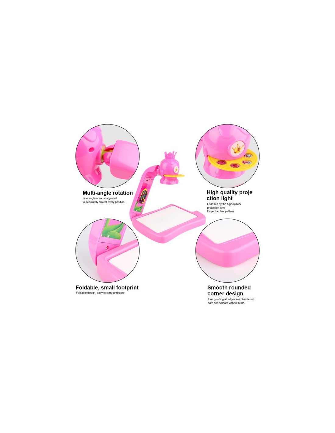 Projektorius piešimui 3 in 1 vaikiškas