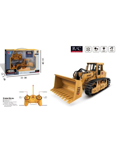 R/C ekskavatorius su valdymo pultu, pakraunamas R/C ekskavatorius su valdymo pultu, pakraunamas