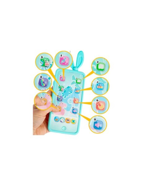 Pakraunamas telefonas vaikui rožinė spalva Pakraunamas telefonas vaikui rožinė spalva