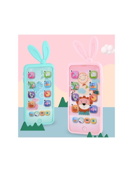 Pakraunamas telefonas vaikui rožinė spalva Pakraunamas telefonas vaikui rožinė spalva