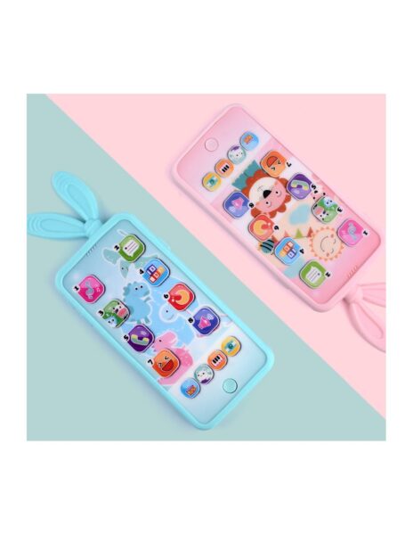 Pakraunamas telefonas vaikui rožinė spalva Pakraunamas telefonas vaikui rožinė spalva