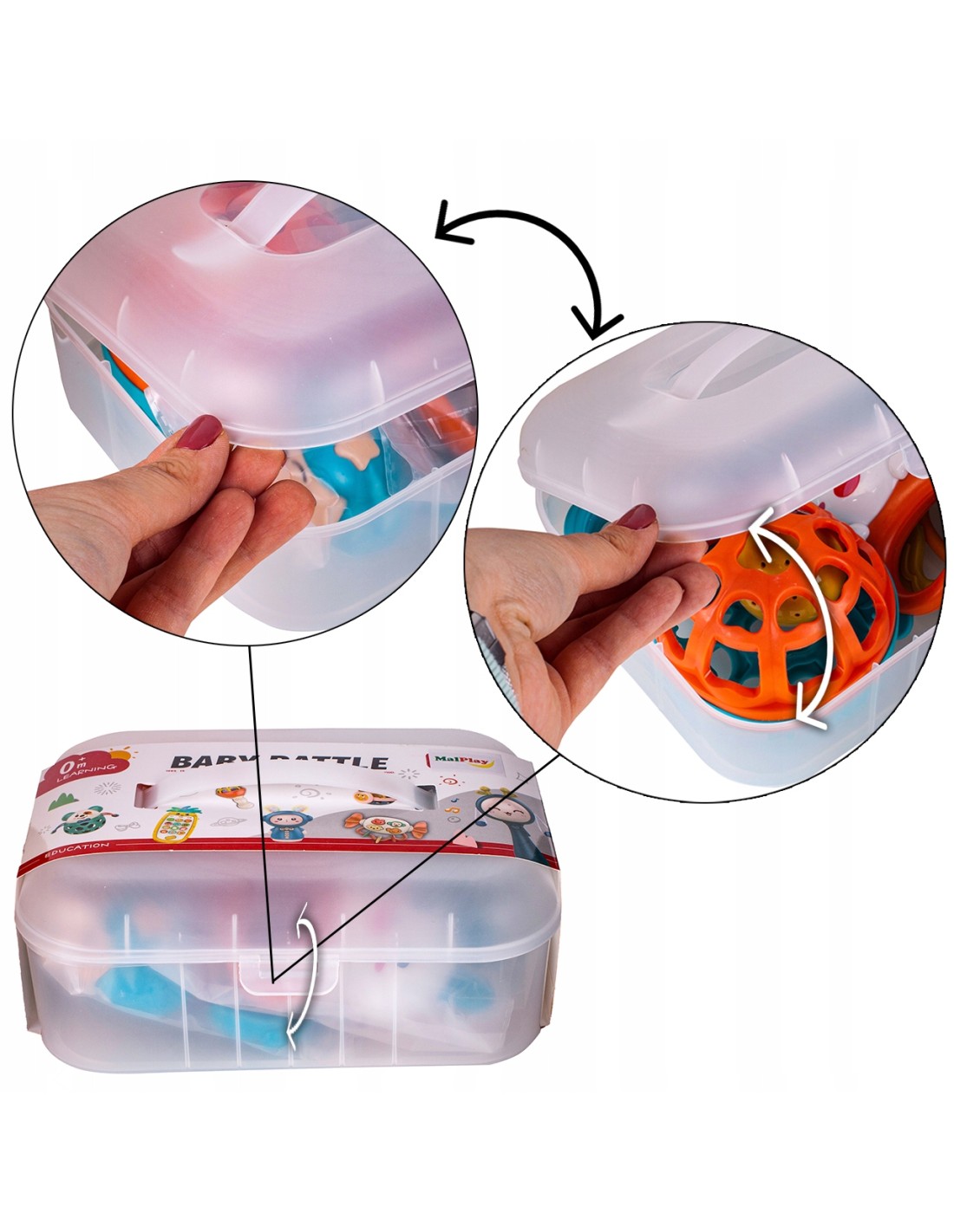 Barškučių rinkinys kūdikiui, 5 vnt. Barškučių rinkinys kūdikiui, 5 vnt.